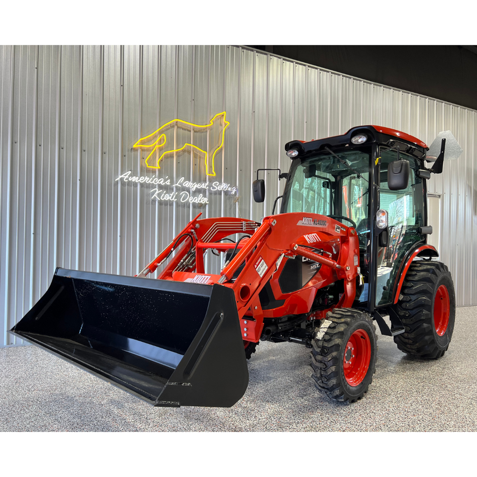 KIOTI CK2620SE HST Cab with Factory Loader
