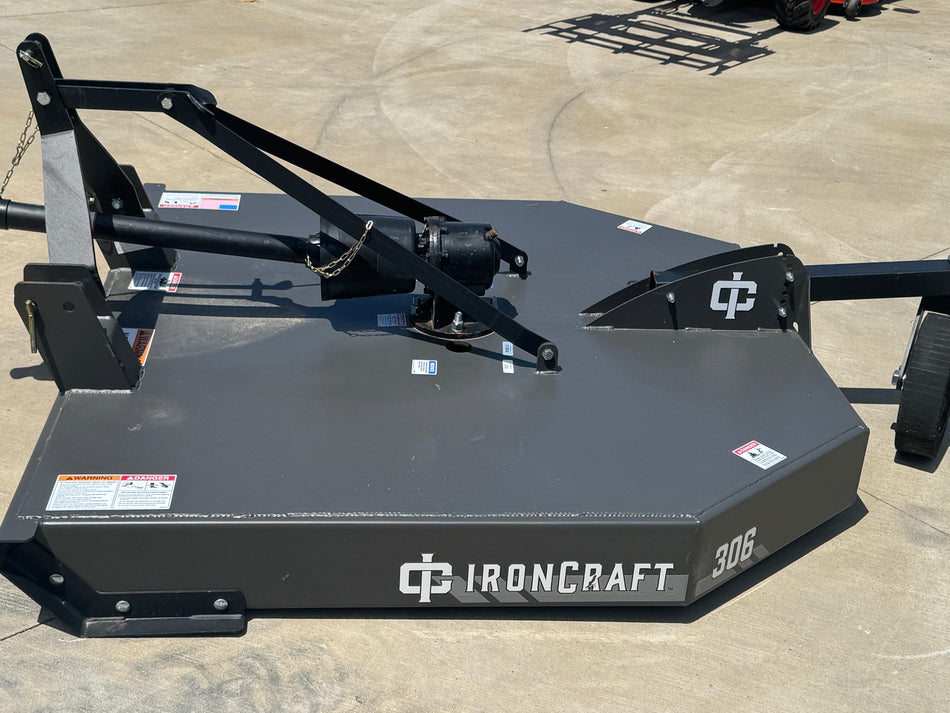IRONCRAFT 306SC 6' ROTARY CUTTER - $2,750
