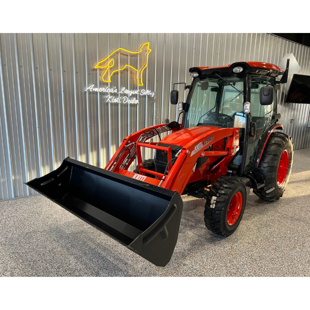 KIOTI DK6020SE HST Cab with Factory Loader – Larry Stovesand Equipment